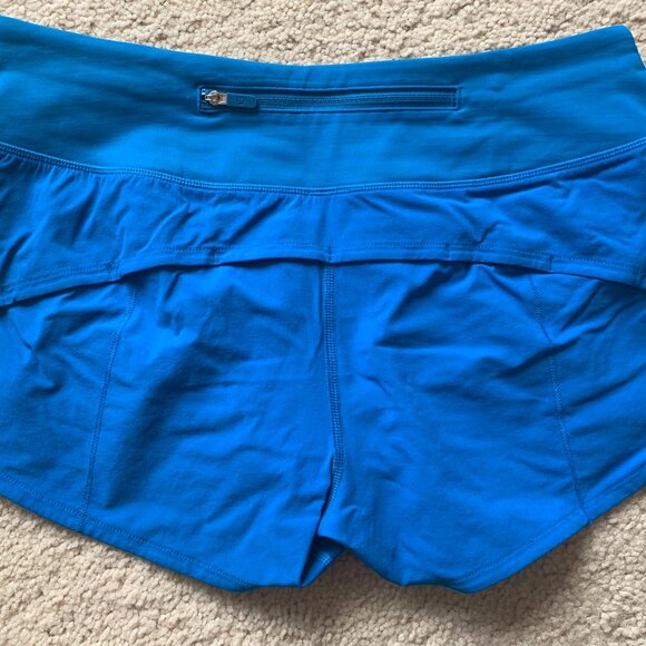 Lululemon Women's Speed Up Short 2.5", Amalfi Blue, size 4 EUC - Picture 5 of 7